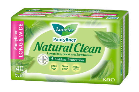 Laurier Natural Clean Pantyliner Long & Wide 40s