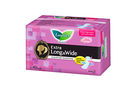 Laurier Pantyliner Extra Long & Wide Perfumed 